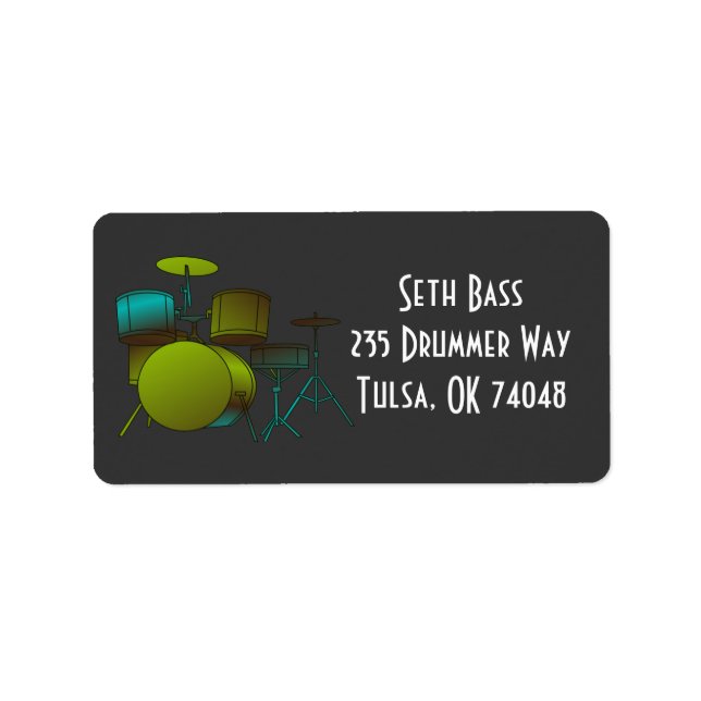 Drumset Address Label (Front)