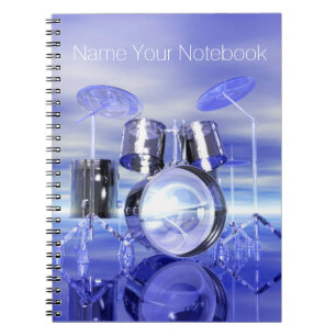 Drumset on the Beach Music Notebook