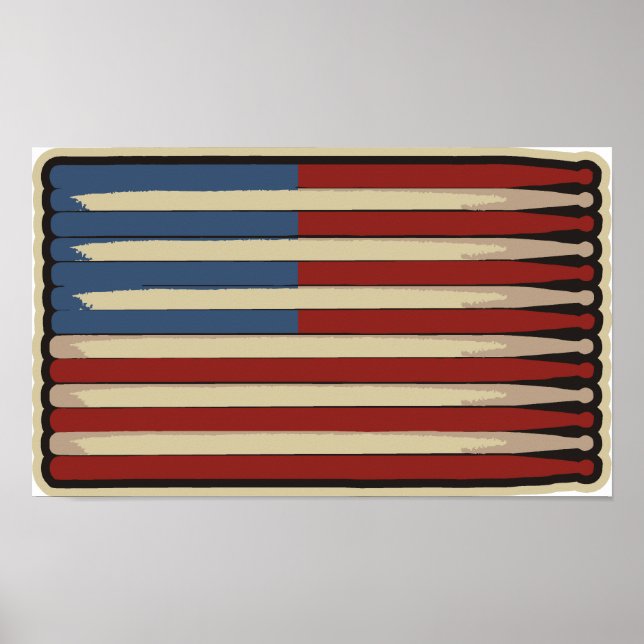 Drumsticks Vintage Poster (Front)