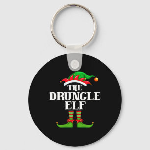 Druncle Elf Matching Family Group Christmas Party  Key Ring