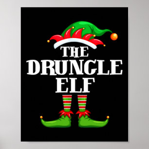 Druncle Elf Matching Family Group Christmas Party  Poster