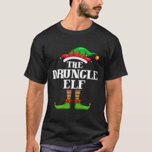 Druncle Elf Matching Family Group Christmas Party T-Shirt