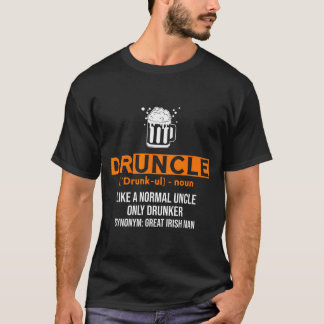 Druncle Funny St Patricks Day 2020 Iri-shirt  T-Shirt