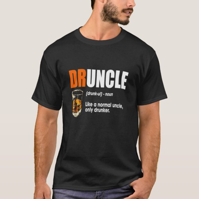 Druncle Shirt Beer Drinking Uncle Gift (Front)
