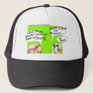 Drunk Cartoonists Funny Gifts Tees & Collectibles Trucker Hat