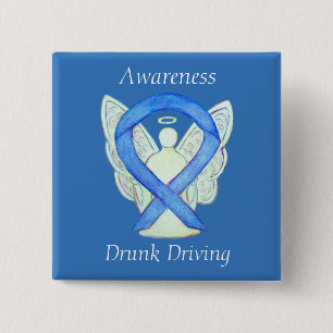 Drunk Driving Angel Awareness Ribbon Pins
