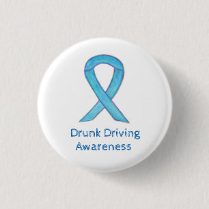 Drunk Driving Awareness Ribbon Custom Pins