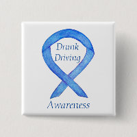Drunk Driving Awareness Ribbon Custom Pins