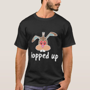 Drunk Easter Bunny Meme Hopped Up Adult T-Shirt