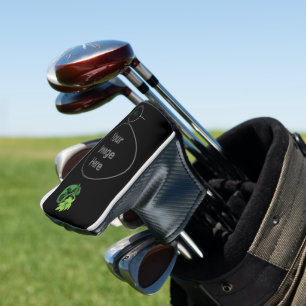 Drunk Green Chameleon Lizard Hanging Out Golf Head Cover