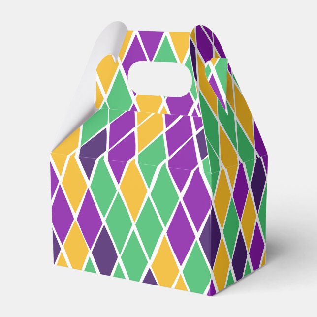 Drunk Harlequin Favour Box (Front Side)