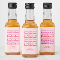 Drunk in Love Bachelorette Party Favour Pink Mini