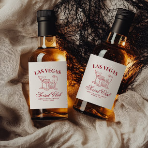 Drunk In Love Cocktails Bachelorette Social Club Liquor Bottle Label