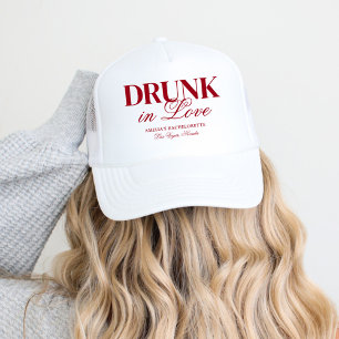 Drunk In Love Cocktails Bachelorette Weekend Trucker Hat