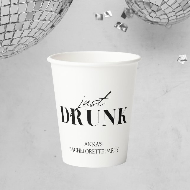 Drunk in Love | Just drunk Bachelorette Paper Cups (Creator Uploaded)