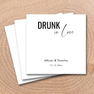 Drunk In Love Personalised Wedding Napkins