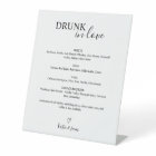Drunk In Love Wedding Bar Sign Menu