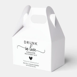 Drunk In Love Wedding Hangover Kit Favour Box
