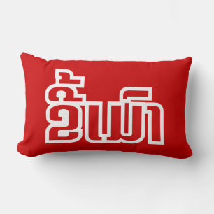Drunk ★ Kee Mao in Lao / Laotian Language ★ Lumbar Cushion