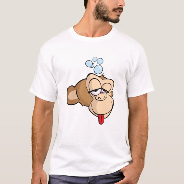 Drunk Monkeyhead T-Shirt (Front)