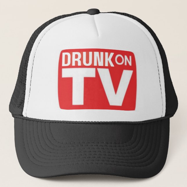 DRUNK ON TV TRUCKER HAT (Front)