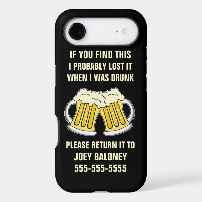 Drunk Phone Customisable (Back)
