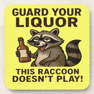 Drunk Racoon Coaster