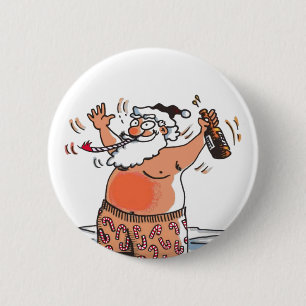 Drunk Santa button