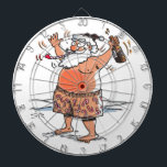 Drunk Santa dartboard<br><div class="desc">Drunk Santa dartboards are for naughty darts players during the Christmas season. Drunk Santa is Steamy Raimon original cartoon art.</div>