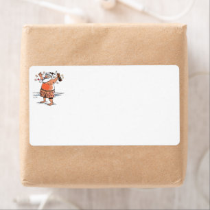 Drunk Santa shipping labels