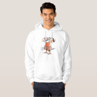 Drunk Santa white hooded sweatshirt