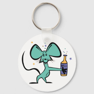 Drunk Tequila Mouse Key Ring