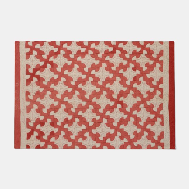 Drunkard’s Path quilt Doormat (Front)