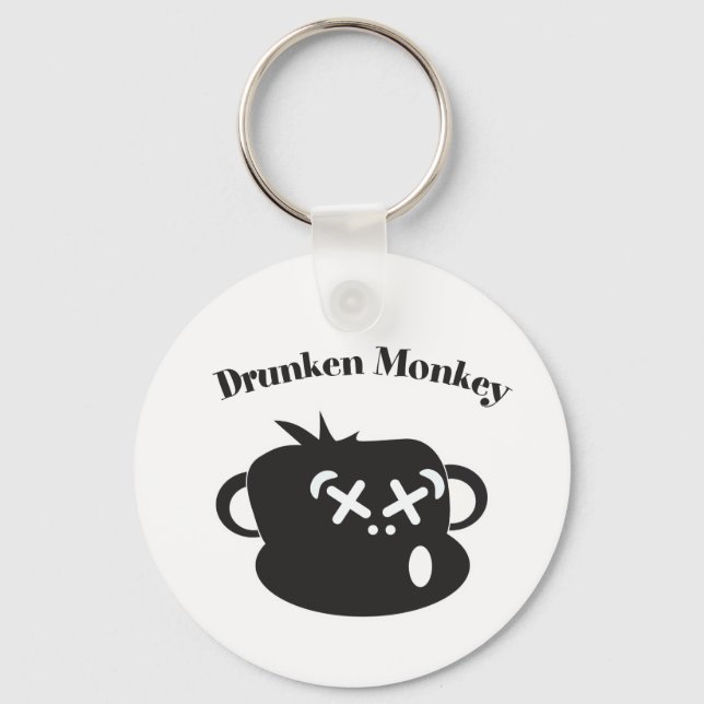 Drunken Monkey Keychain (Front)