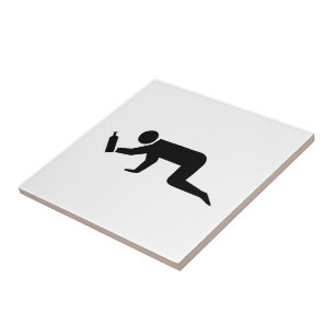 Drunken People Ceramic Tile