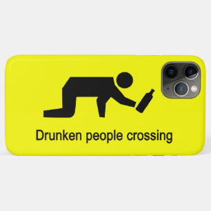 Drunken people crossing ⚠ Thai Sign ⚠ iPhone 11 Pro Max Case