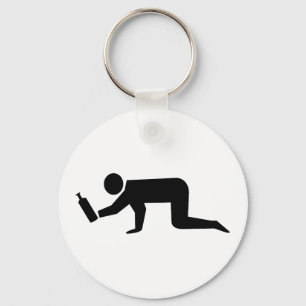 Drunken People Key Ring