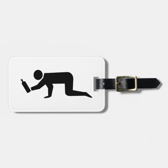 Drunken People Luggage Tag (Front Horizontal)