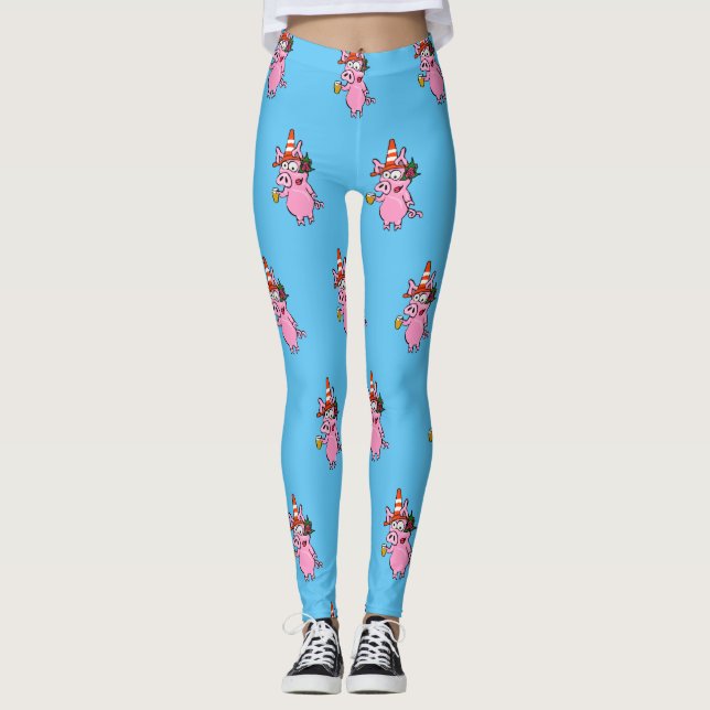 Drunken Pig Leggings (Front)