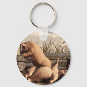 Drunken Pigs Key Ring