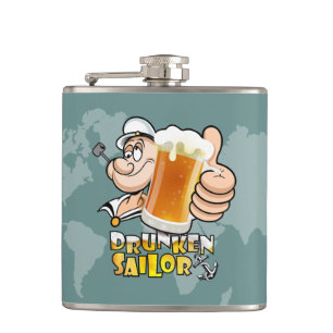 Drunken Sailor Hip Flask