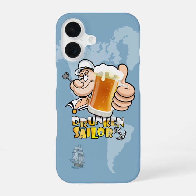 Drunken Sailor | iPhone 16 Case (Back)
