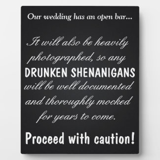 Drunken Shenanigans Plaque