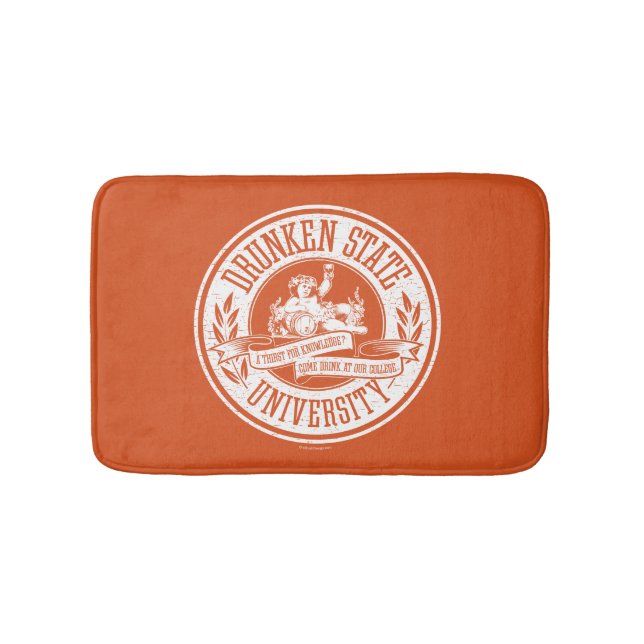 Drunken State University Bath Mat (Front)