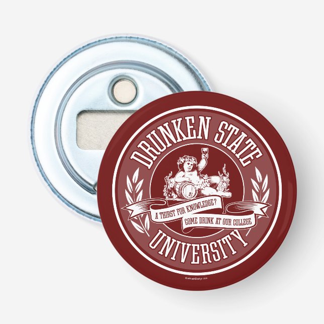 Drunken State University Bottle Opener (Front)