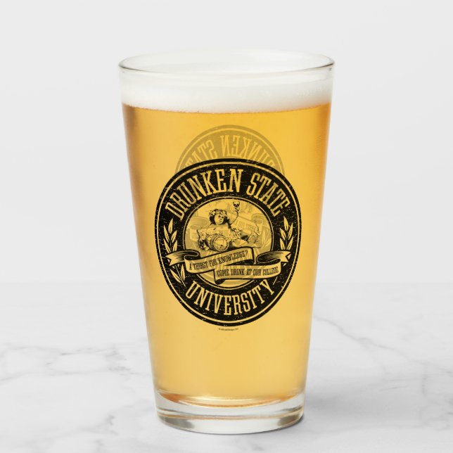 Drunken State University Glass (Front Filled)