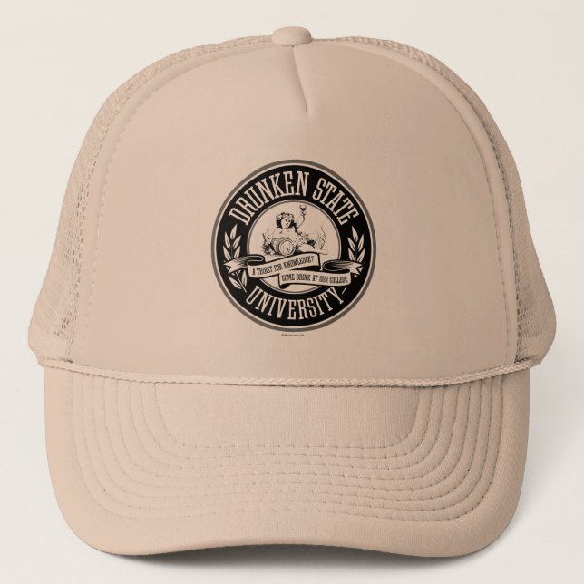 Drunken State University Trucker Hat (Front)