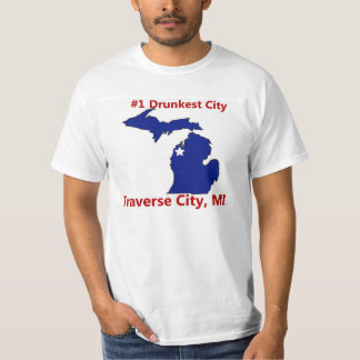 Drunkest City in Michigan Traverse City Men TShirt
