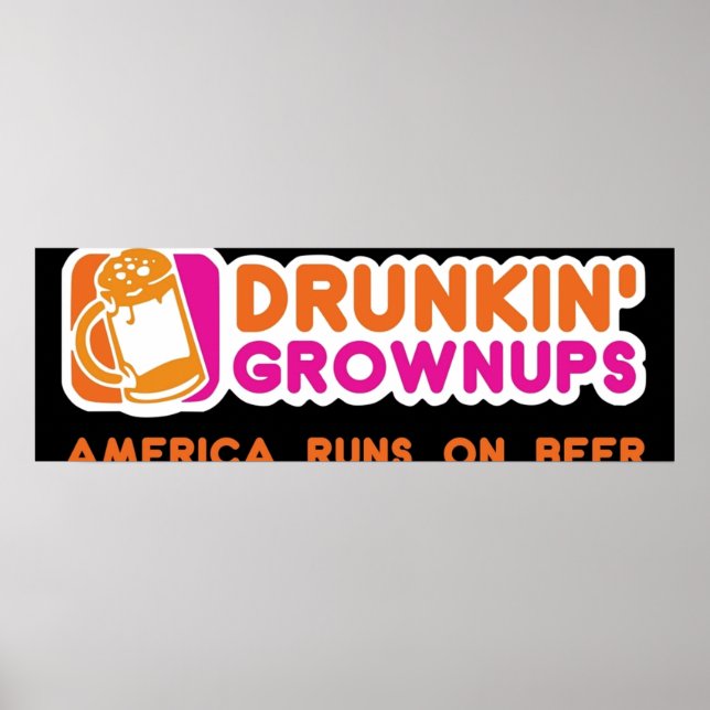 Drunkin Grownups America Version Poster (Front)