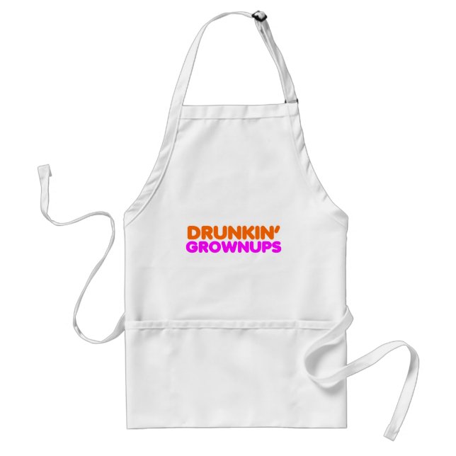 drunkin grownups standard apron (Front)